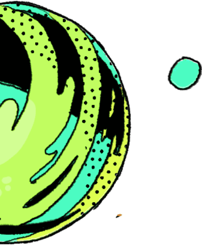 Yellow planet